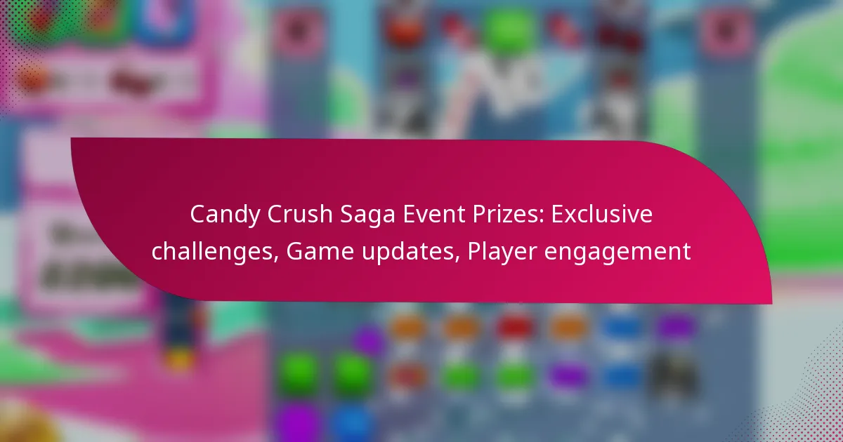 Candy Crush Saga Event Prizes: Exclusive challenges, Game updates, Player engagement