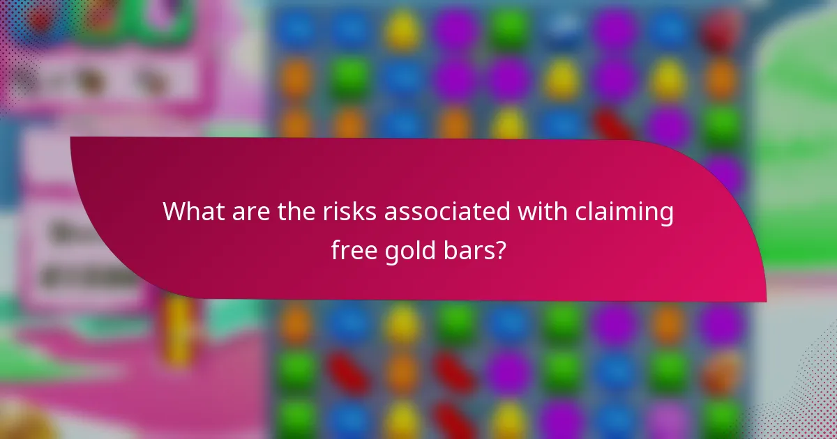 What are the risks associated with claiming free gold bars?