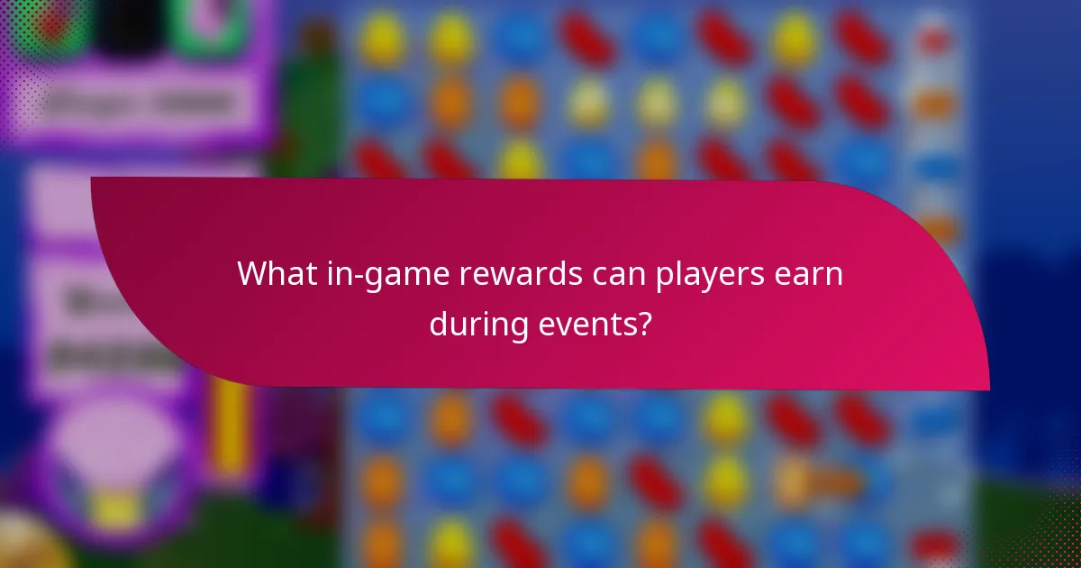 What in-game rewards can players earn during events?